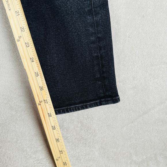 NoEnd Jeans Women's 31x28 Black Denim Skinny Straight Leg Mid Rise USA Comfort‎ - Picture 13 of 13